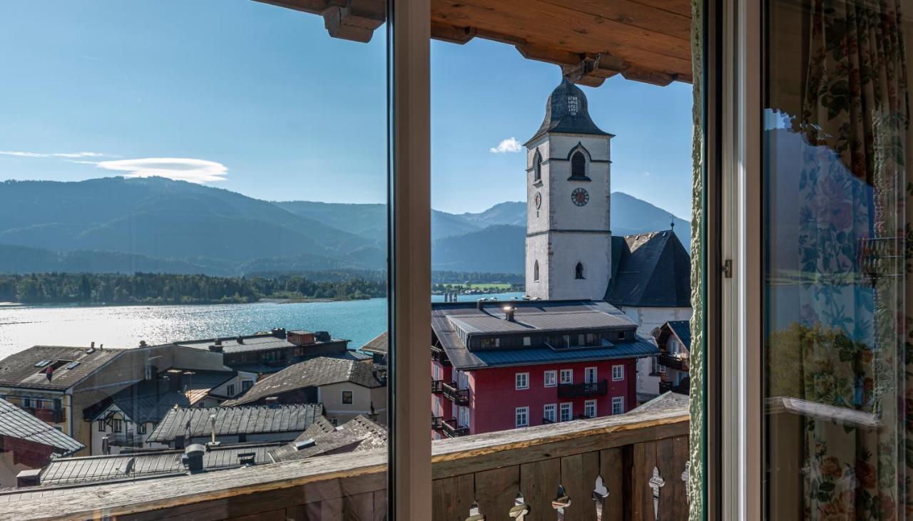 Aberseeblick Pension Ellmauer Sankt Wolfgang im Salzkammergut Exterior foto