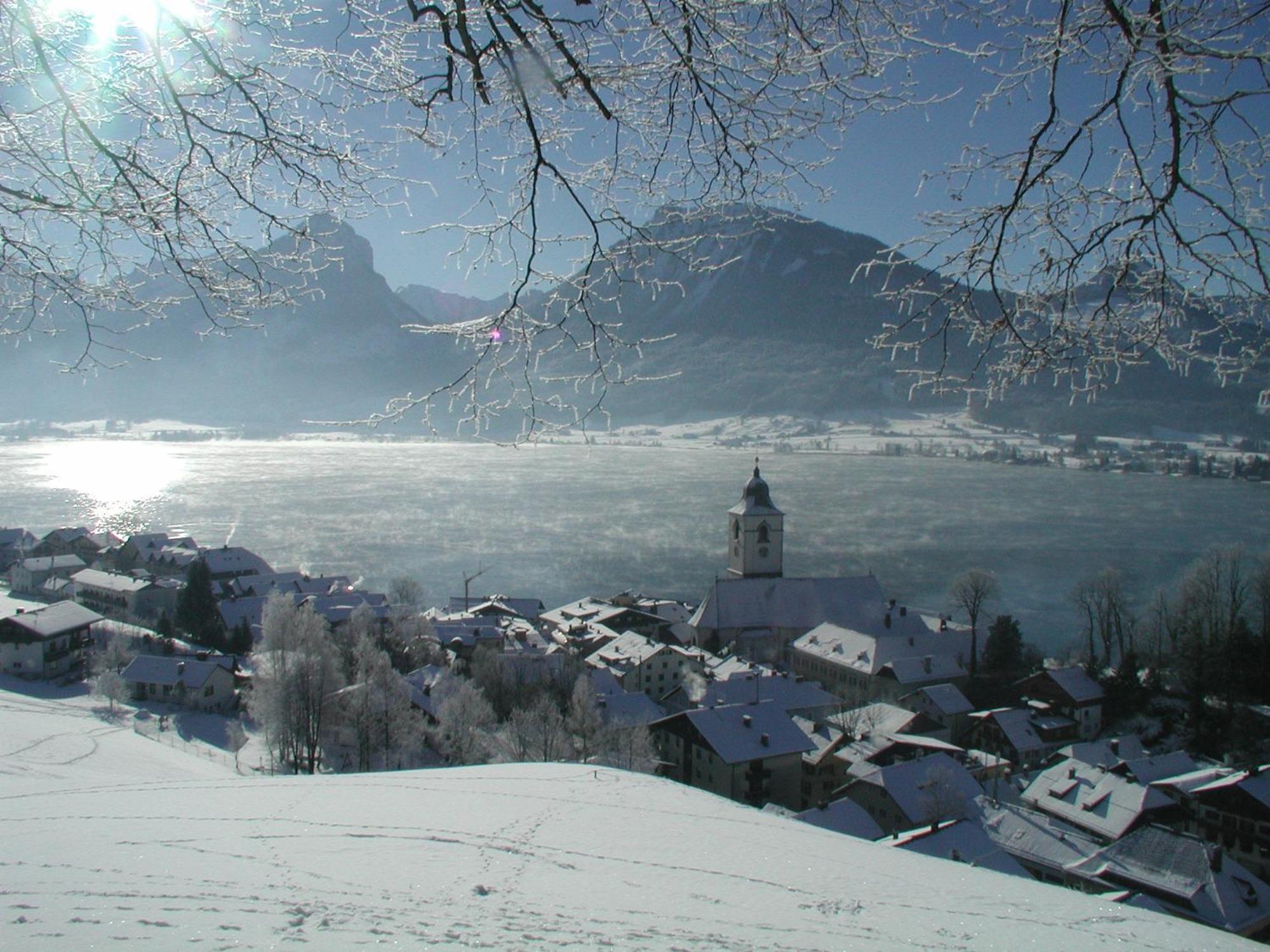Aberseeblick Pension Ellmauer Sankt Wolfgang im Salzkammergut Exterior foto