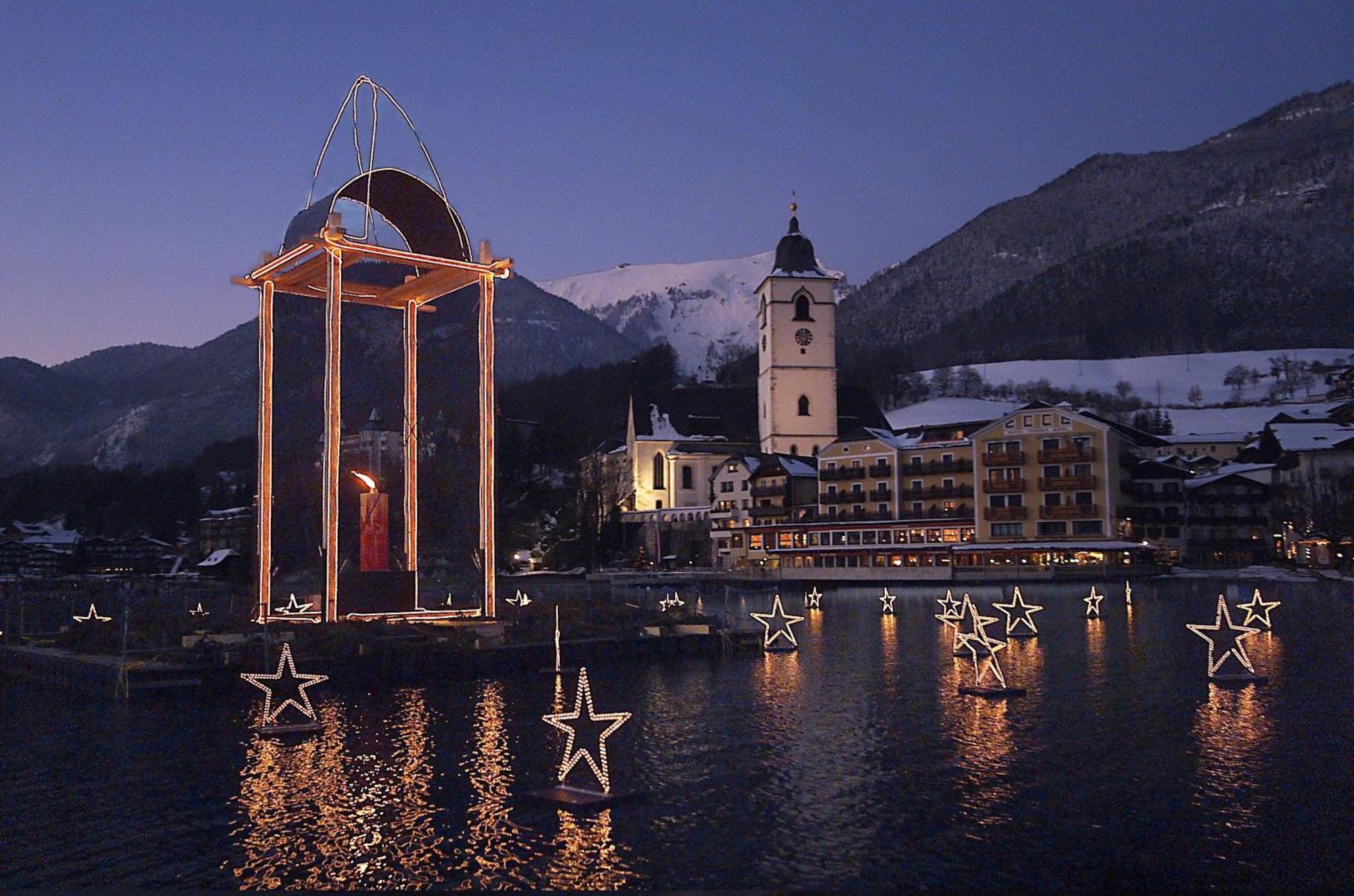Aberseeblick Pension Ellmauer Sankt Wolfgang im Salzkammergut Exterior foto
